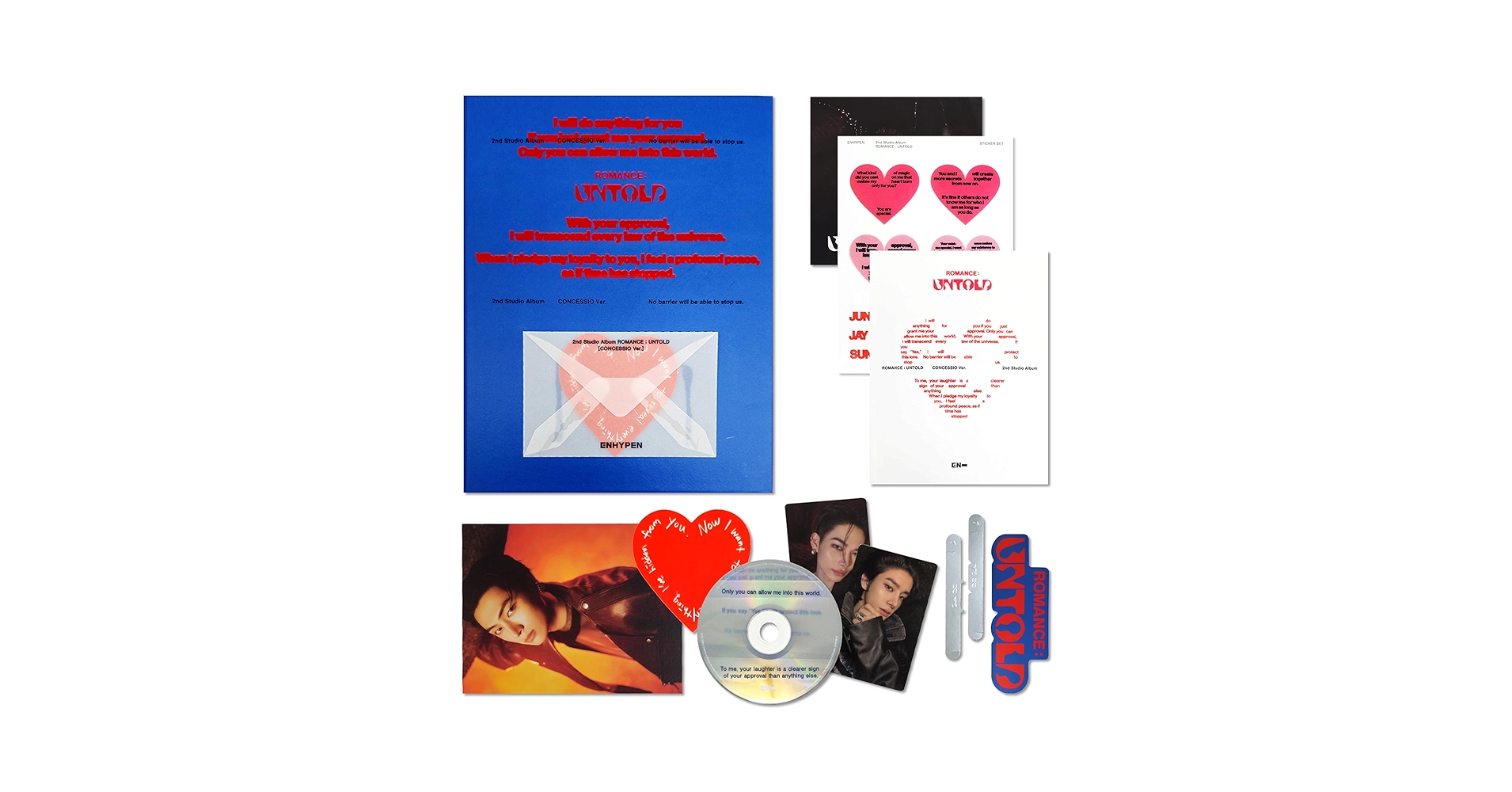 K-POP・アジア ENHYPEN ROMANCE UNTOLD CONCESSIO ver. Amazon.com: Dreamus ROMANCE: UNTOLD ENHYPEN Album [CONCESSIO